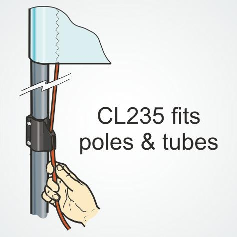 Clamcleat CL235 Nylon One Piece Cleat and Clamp
