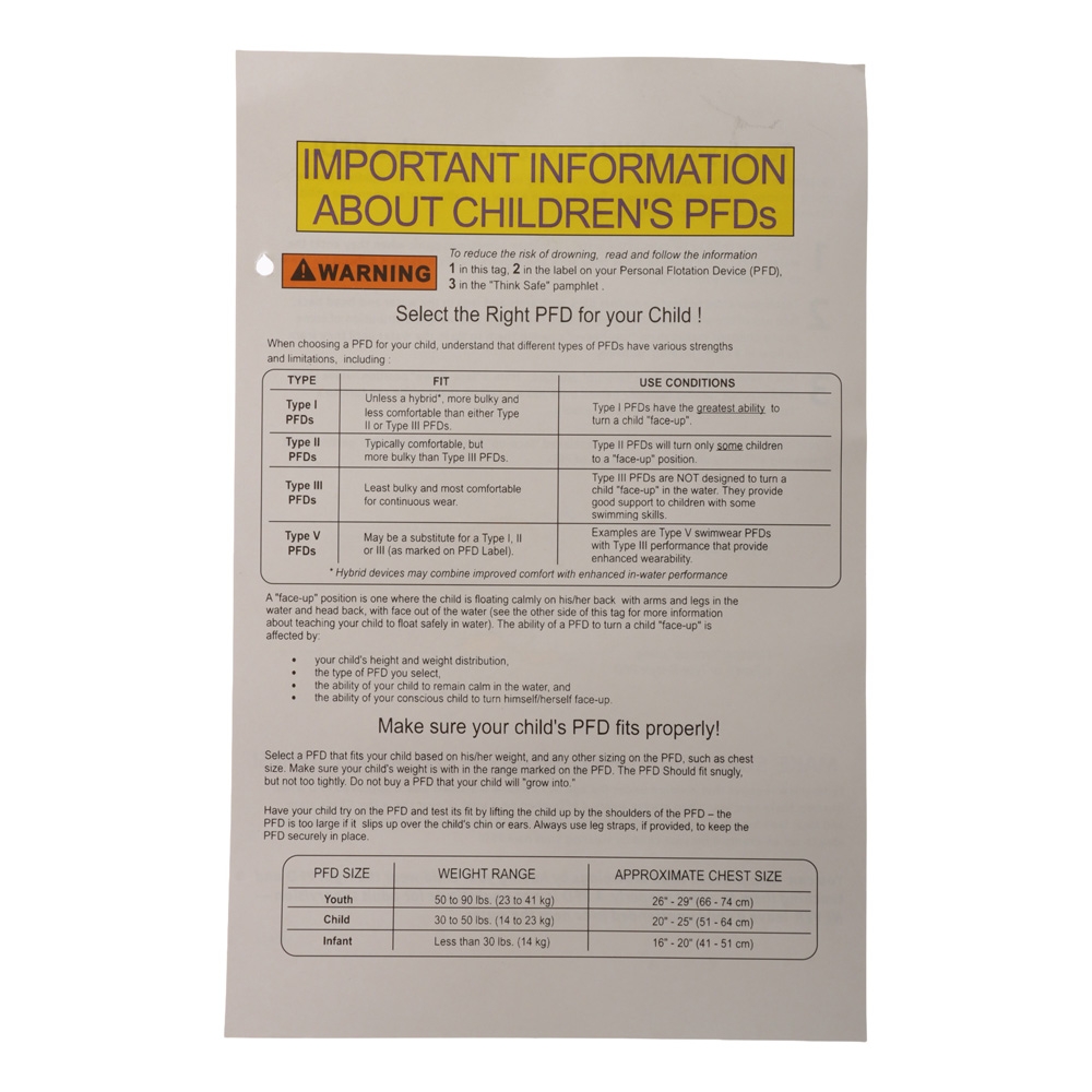 Aropec Universal Polyester Child Life Vest Blue/Yellow 14-23kg