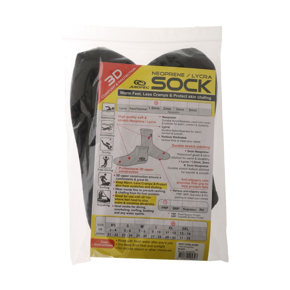 Aropec Neoprene Dive Socks 1.5mm