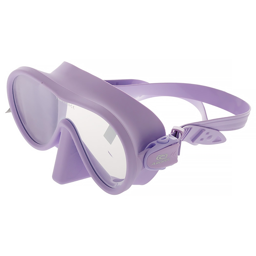 Aropec Single Lens Frameless Adult Dive Mask Purple