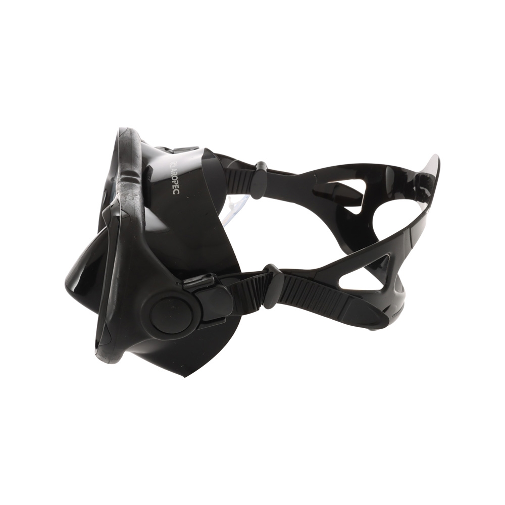 Aropec Twin Lens Frameless Adult Dive Mask Black