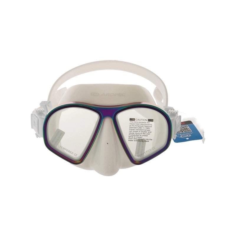 Aropec Twin Lens Alloy Frame Adult Dive Mask