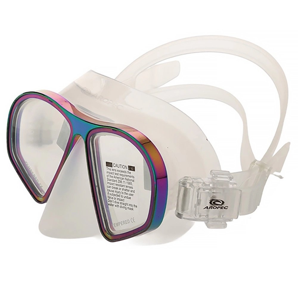 Aropec Twin Lens Alloy Frame Adult Dive Mask