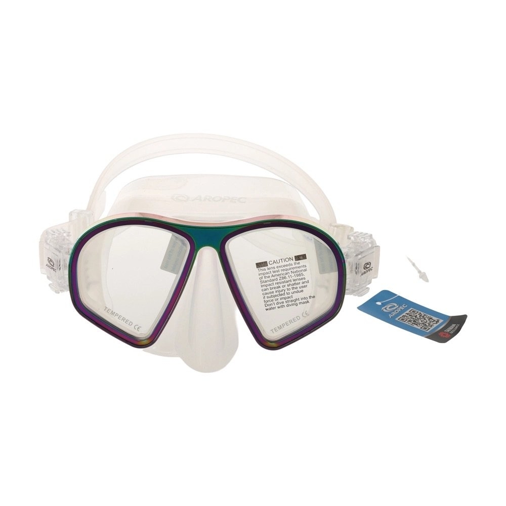 Aropec Twin Lens Alloy Frame Adult Dive Mask