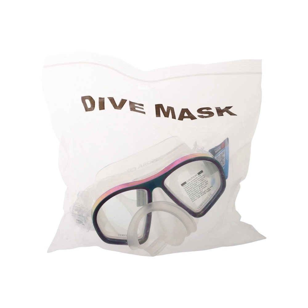 Aropec Twin Lens Alloy Frame Adult Dive Mask