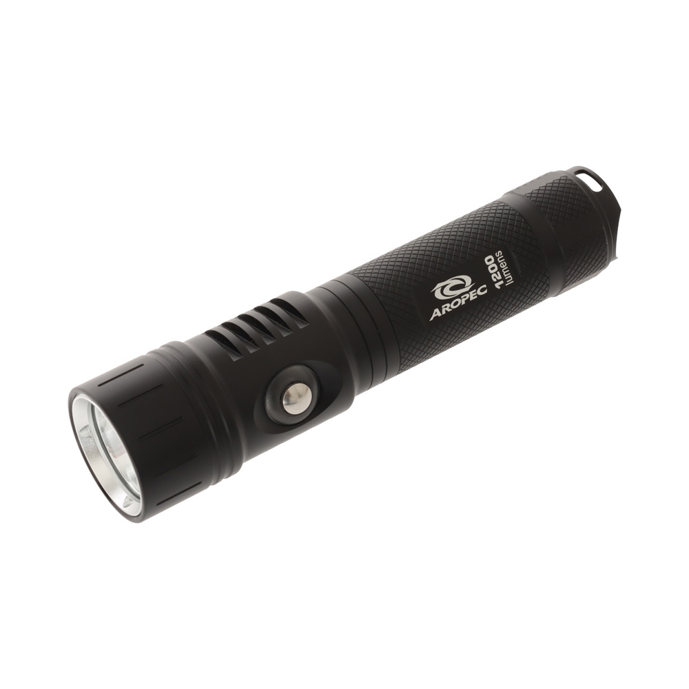 Aropec Rechargeable LED Dive Torch 1200lm - Waterproof to 100m