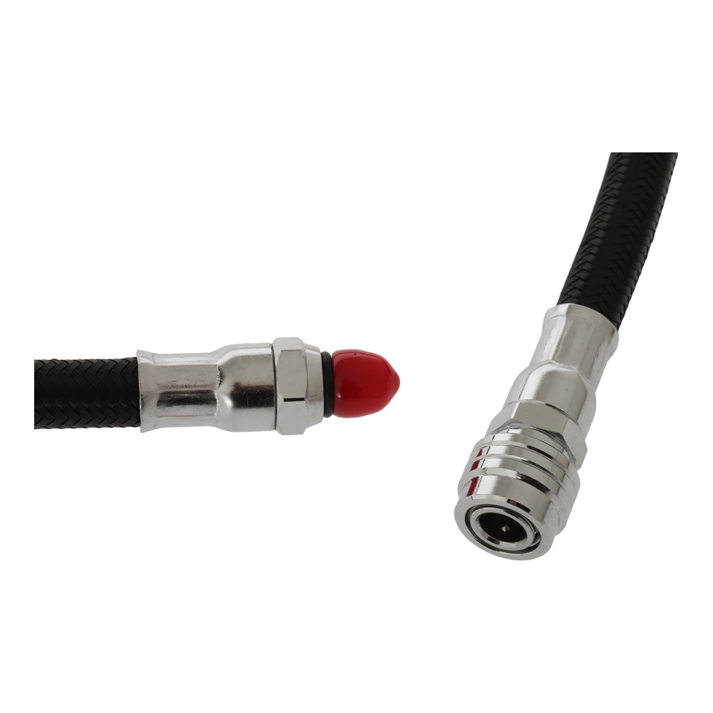 Aropec Nylon Braided TPU Inflator Hose 27in Black