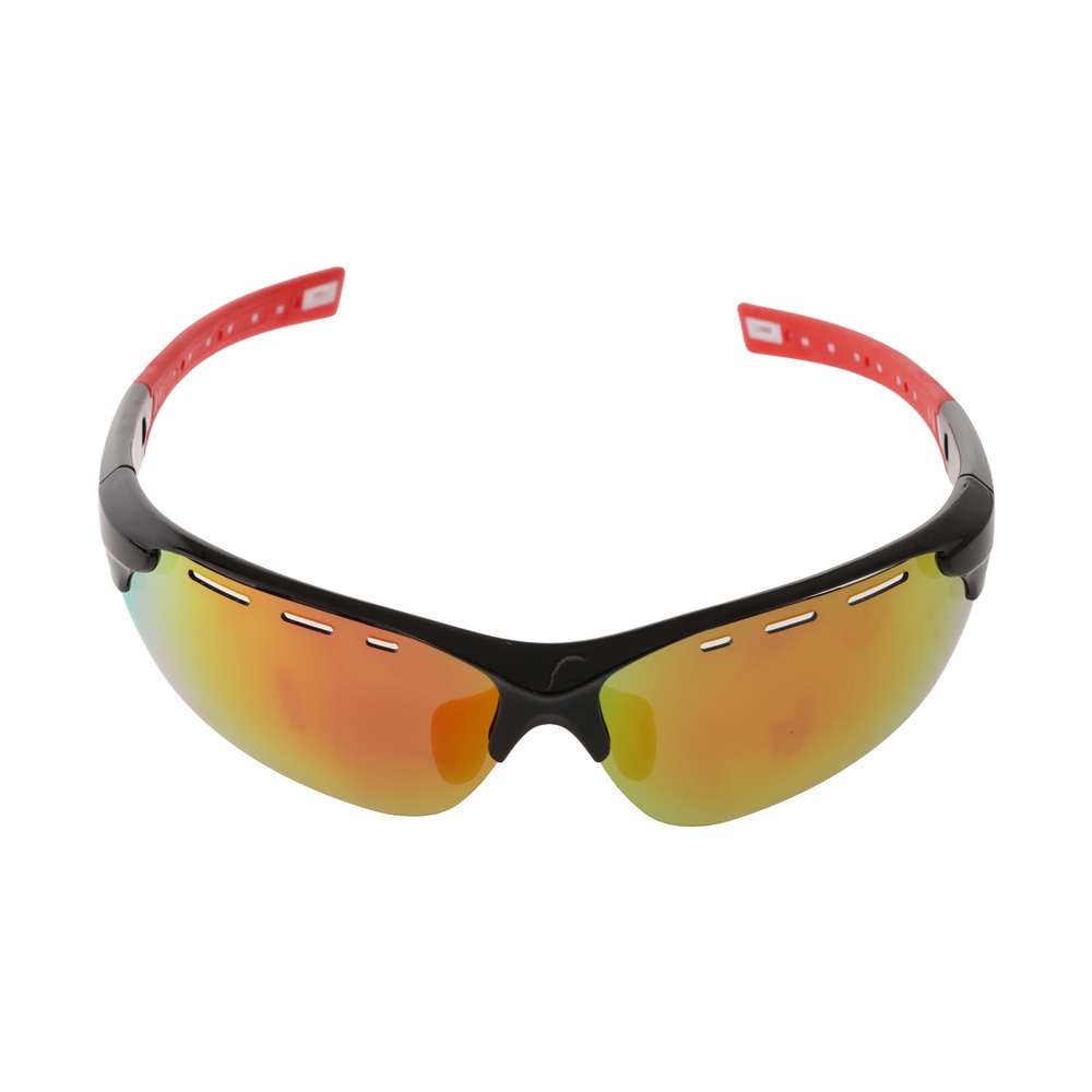 Aropec Sports Polarised Sunglasses Black/Red Frame Revo Grey Lens