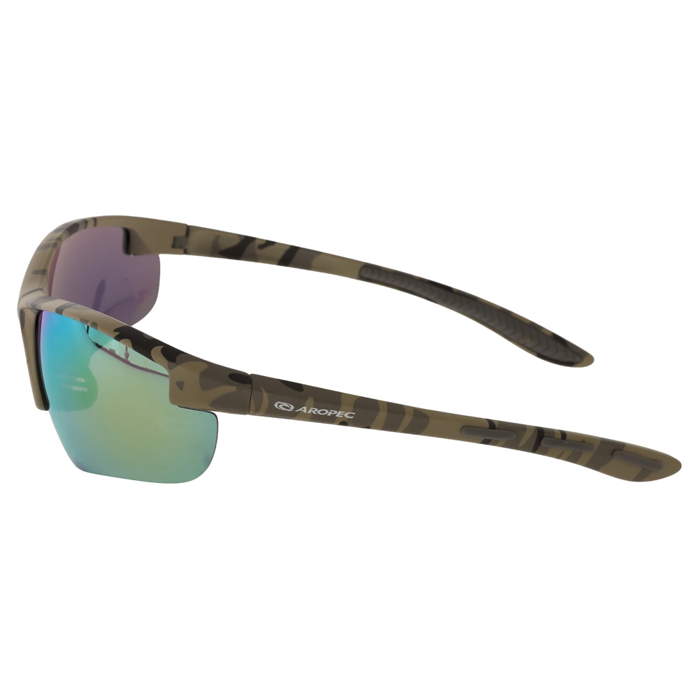 Aropec Sports Polarised Sunglasses Camo Frame Revo Grey Lens