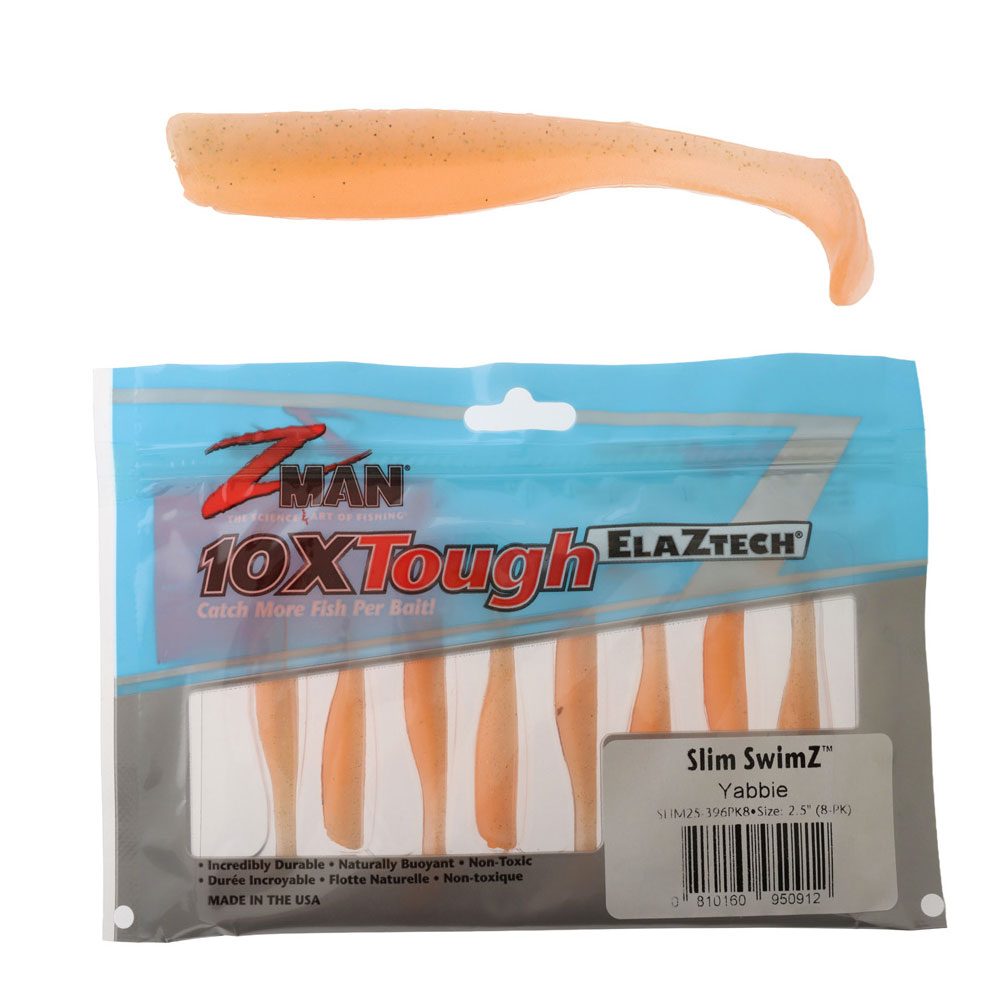 Z-Man Slim SwimZ Micro Soft Bait 6.35cm Qty 8 Yabbie