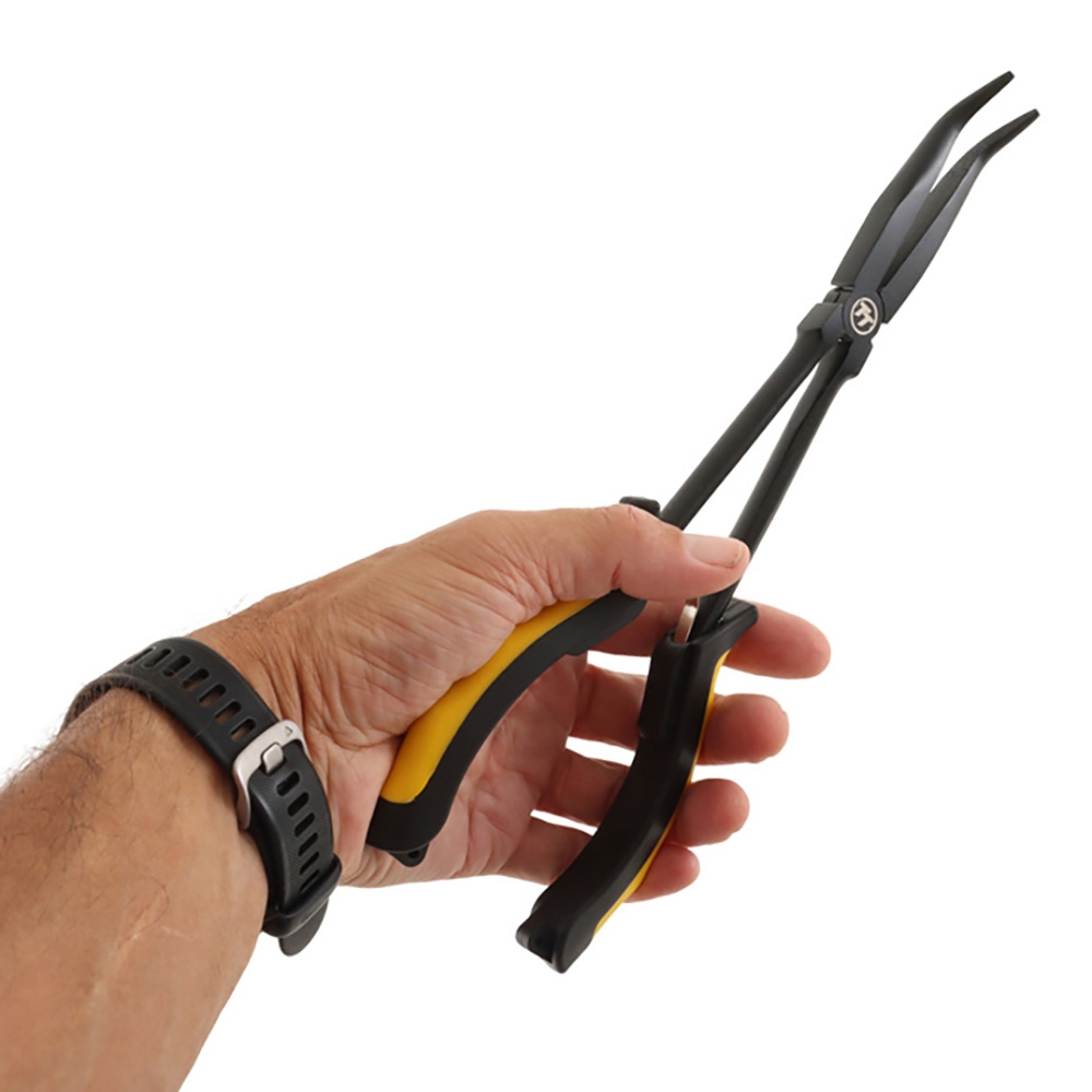 TT Lures Bent Nose Long Reach Pliers 28cm