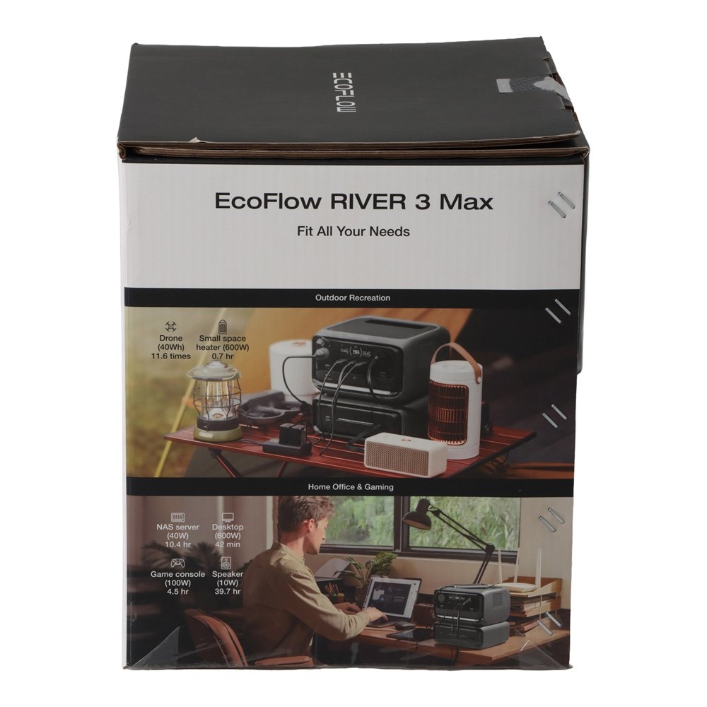 EcoFlow River 3 Max Portable Power Station 600W 572Wh