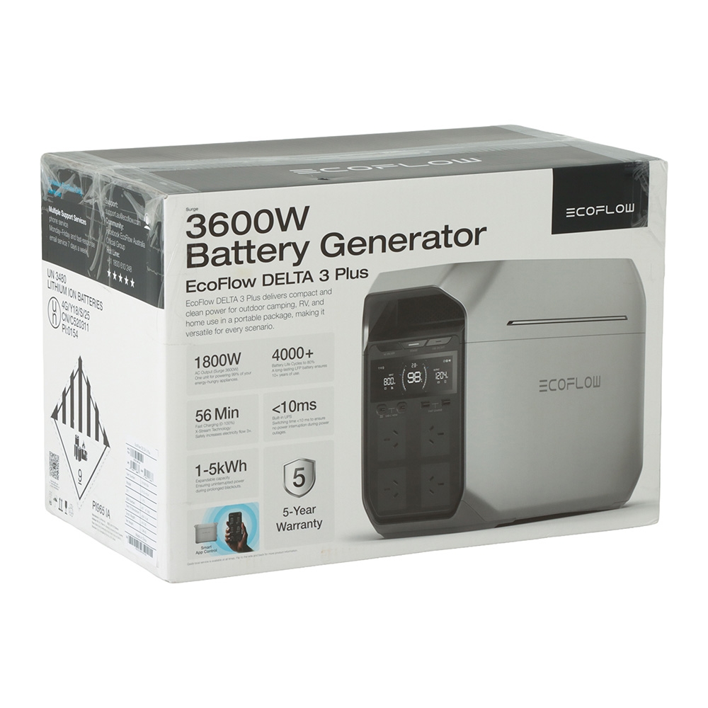 EcoFlow Delta 3 Plus Portable Power Station 1800W 1024Wh