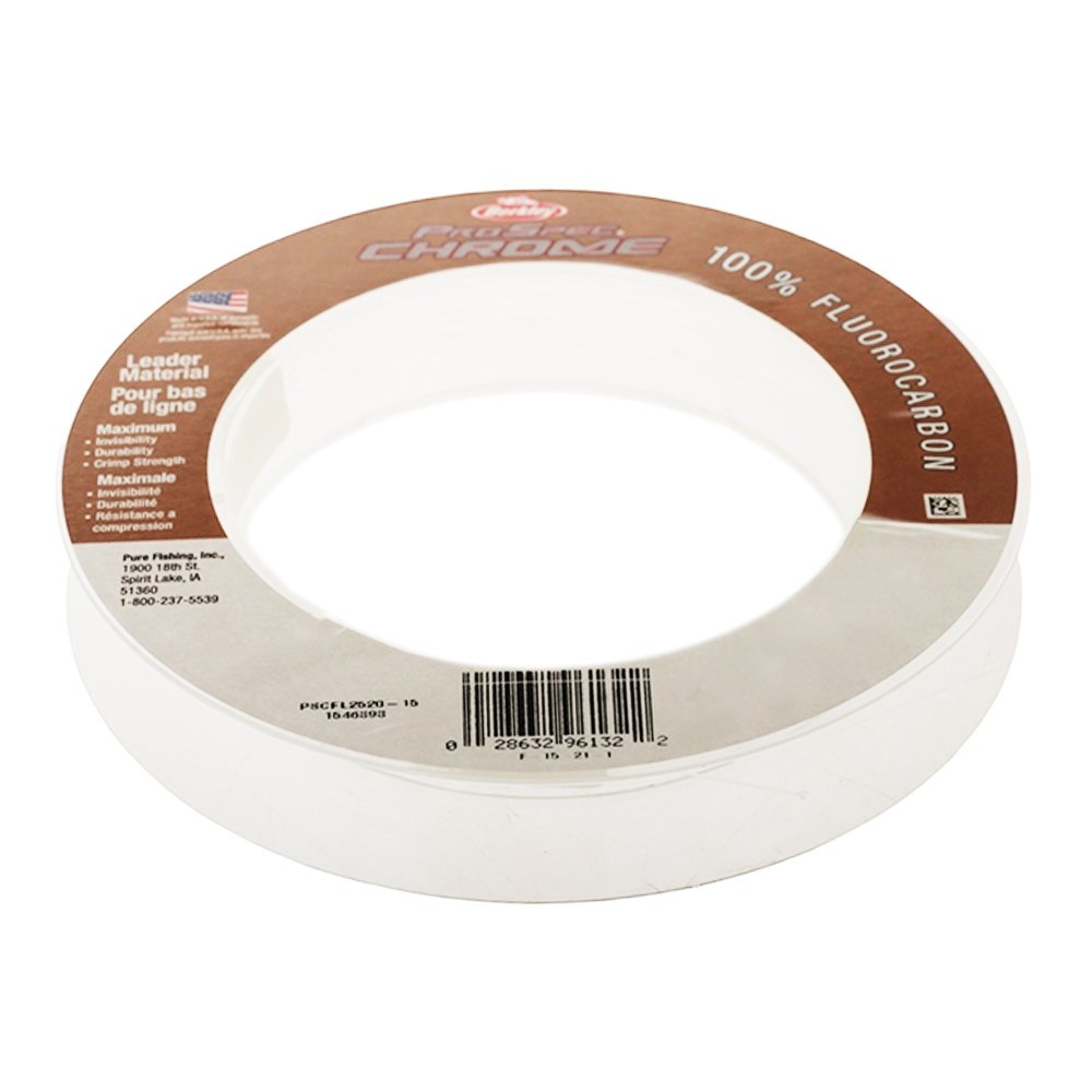 Berkley ProSpec Chrome Premium 100% Pure Fluorocarbon Leader Clear 23m