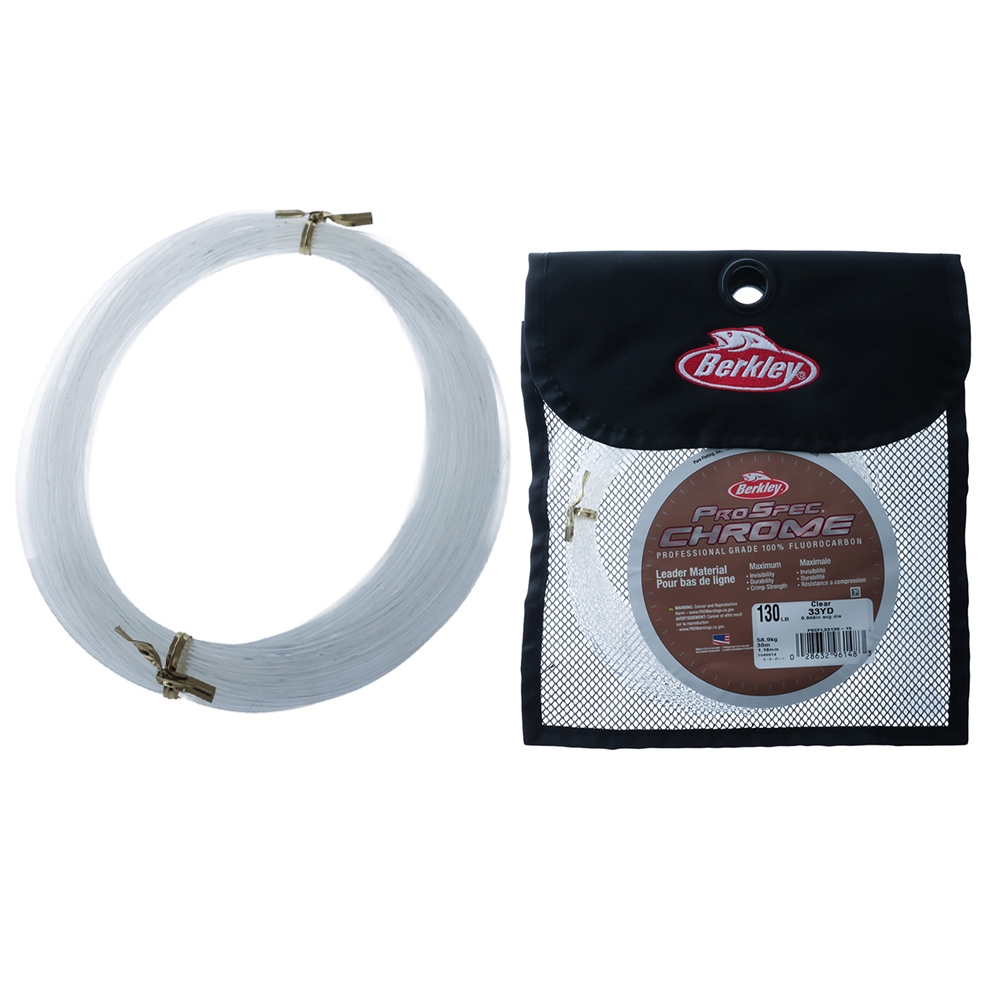 Berkley ProSpec Chrome 100% Fluorocarbon Leader Clear 33yd 130lb