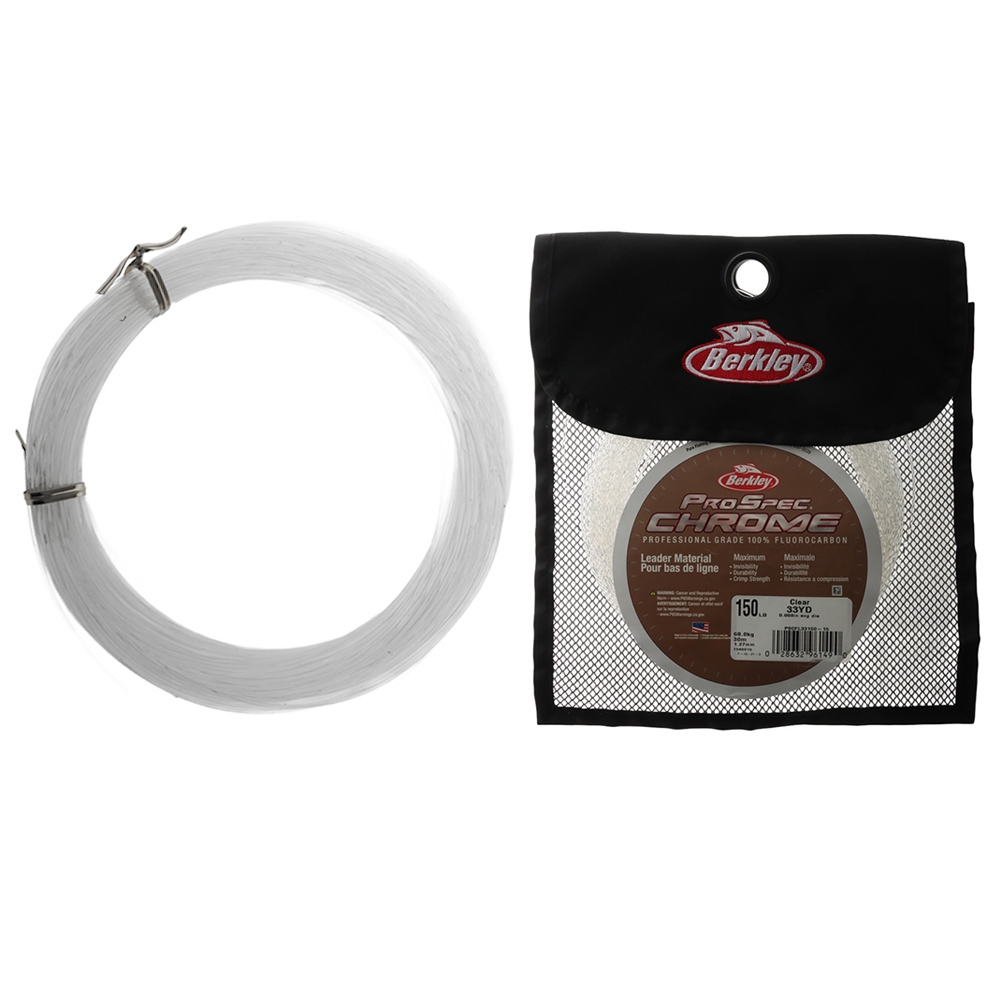 Berkley ProSpec Chrome 100% Fluorocarbon Leader Clear 33yd 150lb