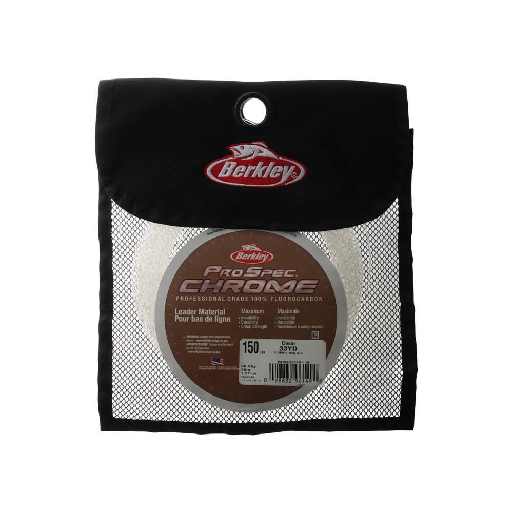 Berkley ProSpec Chrome Premium 100% Pure Fluorocarbon Leader Clear 30m 150lb