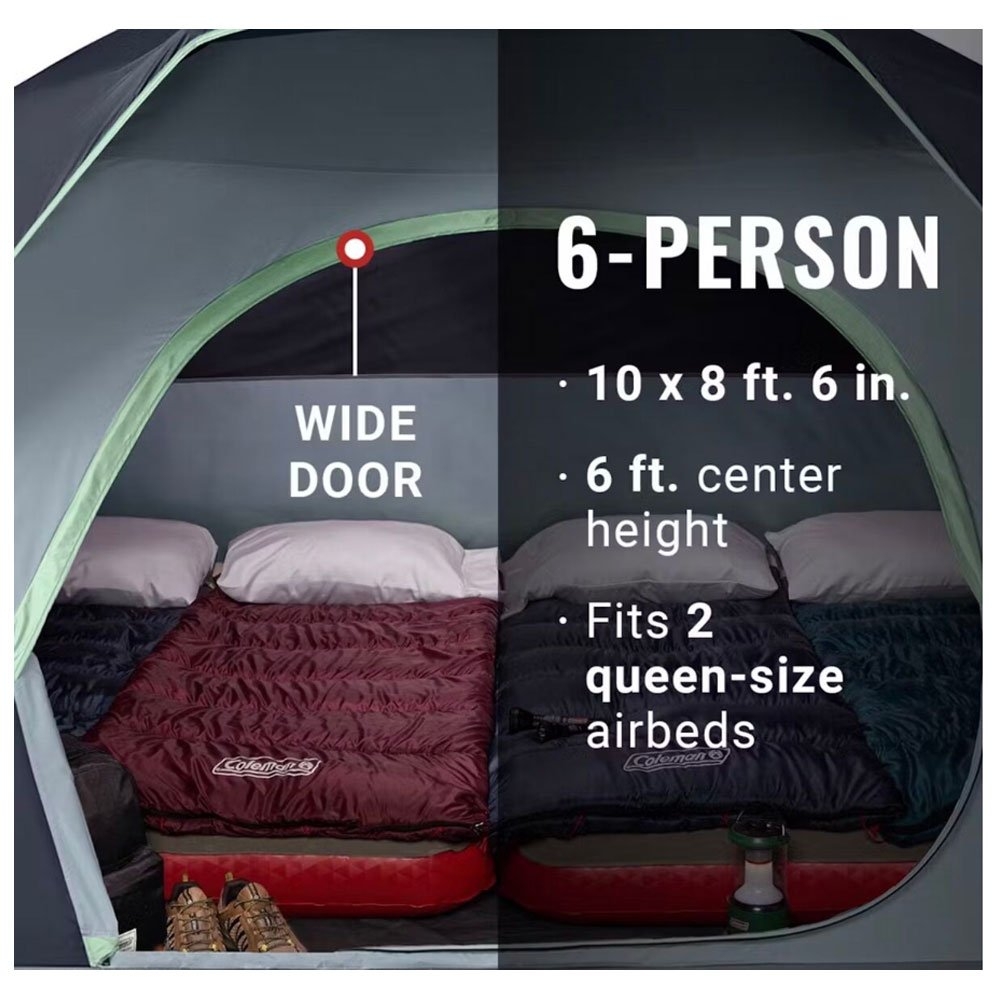 Coleman Skydome 6 Person Camping Tent