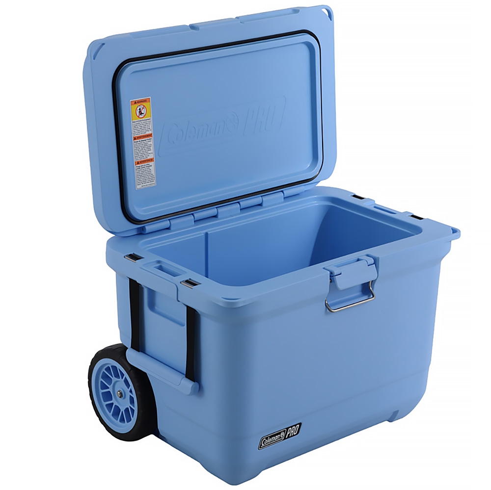 Coleman Pro Hard Wheeled Chilly Bin Cooler 52L Sky Blue