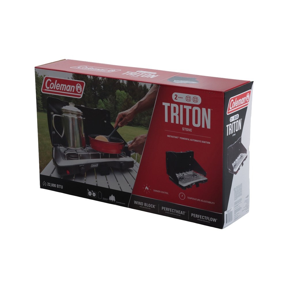 Coleman Triton 2-Burner Camping Stove Black - Display Model