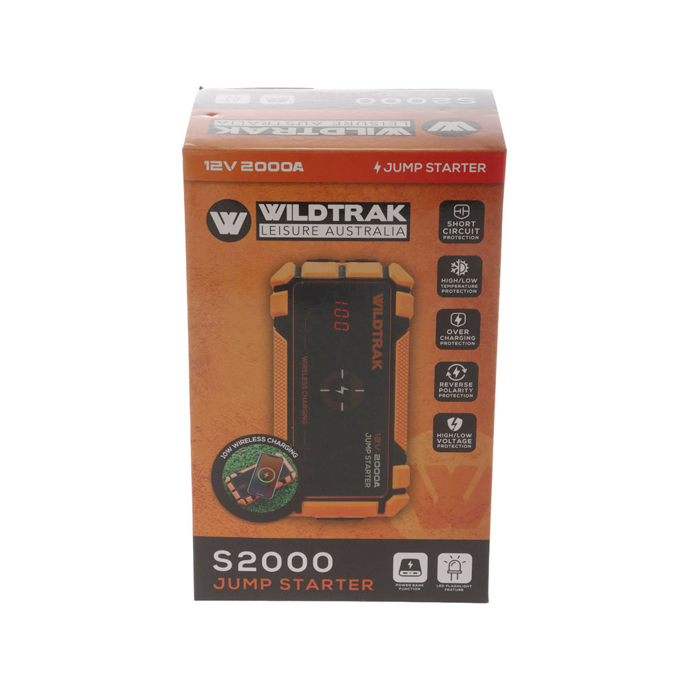 Wildtrak S2000A Portable Jump Starter / Power Bank 12V 16800mAh