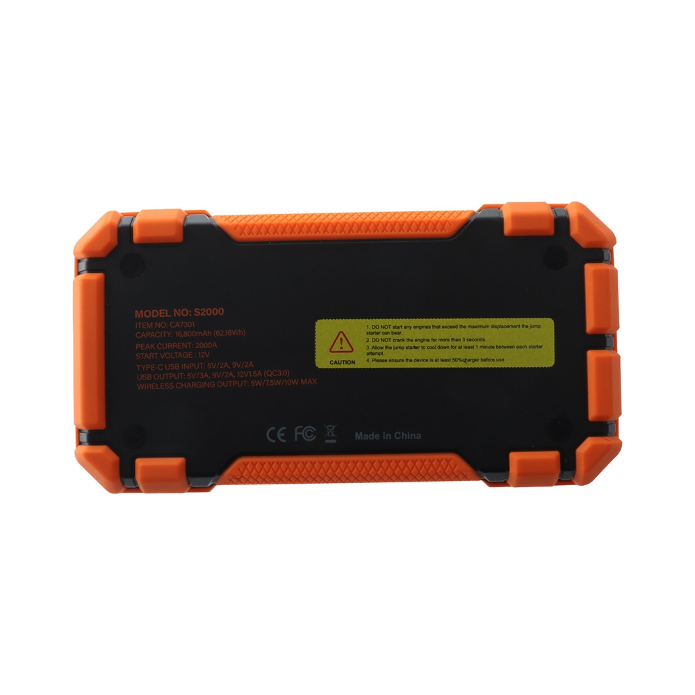 Wildtrak S2000A Portable Jump Starter / Power Bank 12V 16800mAh