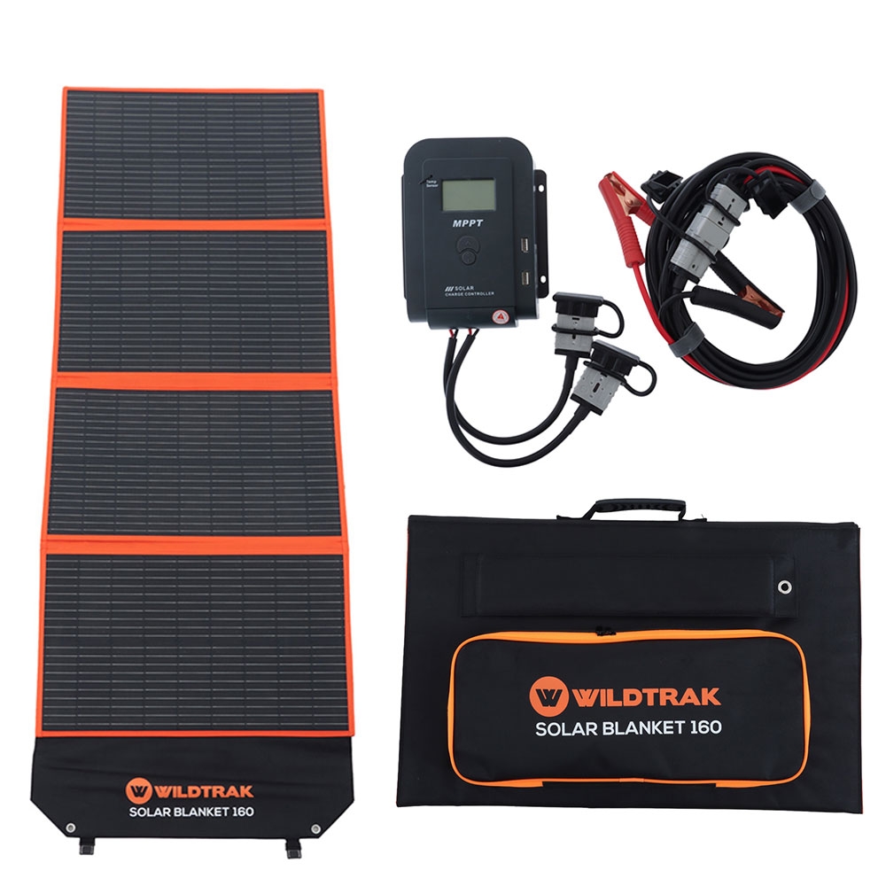 Wildtrak A-Grade Folding Solar Blanket with ETFE Coating 160W