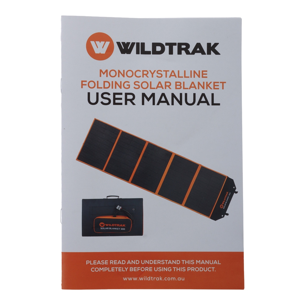 Wildtrak A-Grade Folding Solar Blanket with ETFE Coating 300W