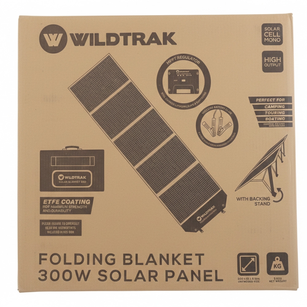 Wildtrak A-Grade Folding Solar Blanket with ETFE Coating 300W