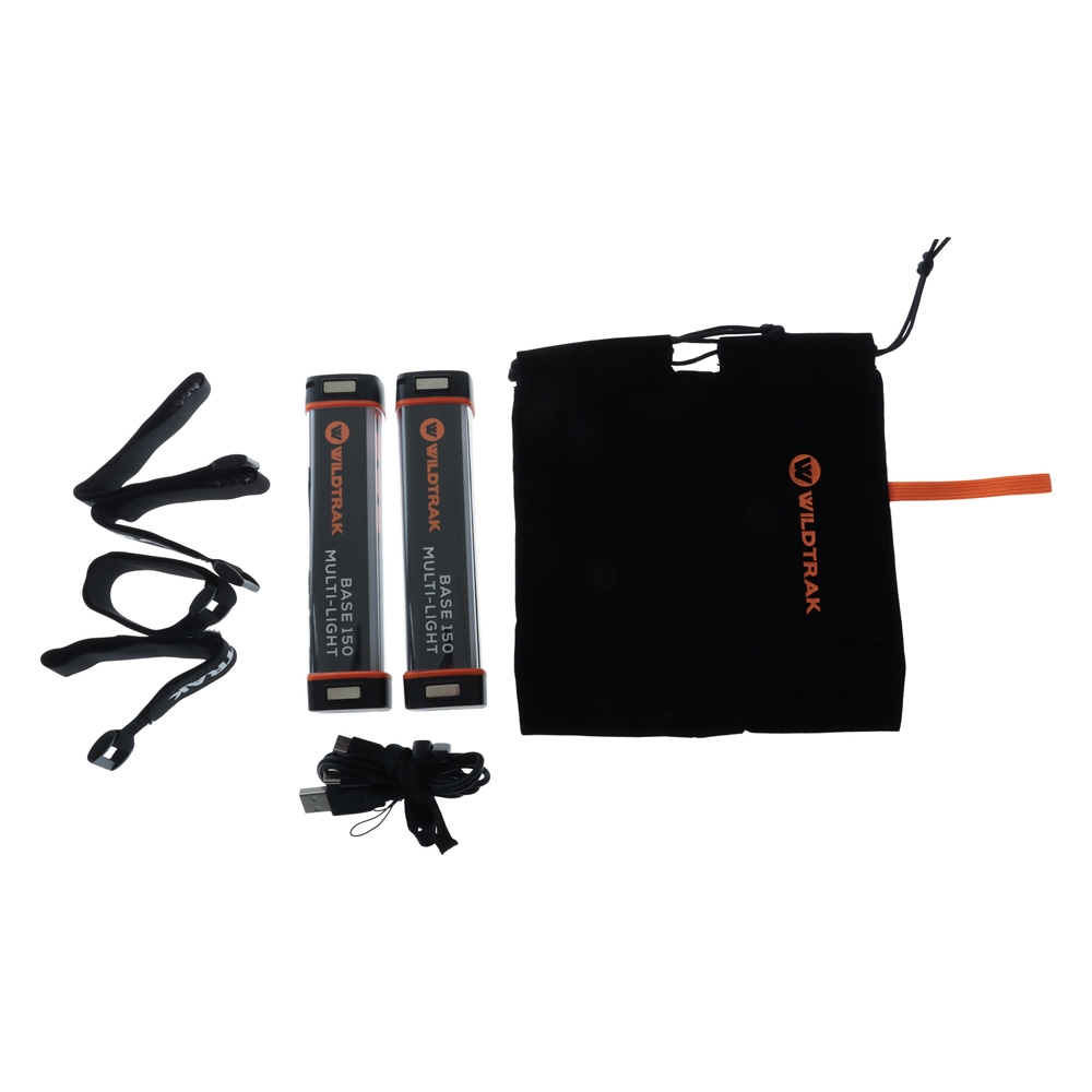 Wildtrak Base Rechargeable Multifunction LED Camping Light with Powerbank 150lm 2.5Ah - Twin Pack