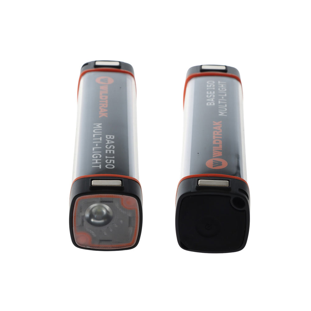 Wildtrak Base Rechargeable Multifunction LED Camping Light with Powerbank 150lm 2.5Ah - Twin Pack