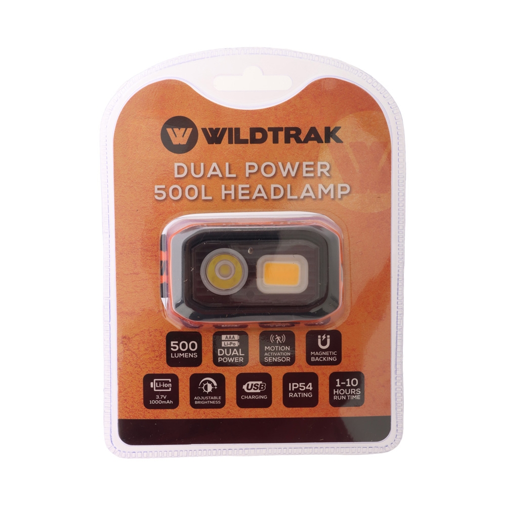 Wildtrak Premium Multi-Light Rechargeable Headlamp 500lm