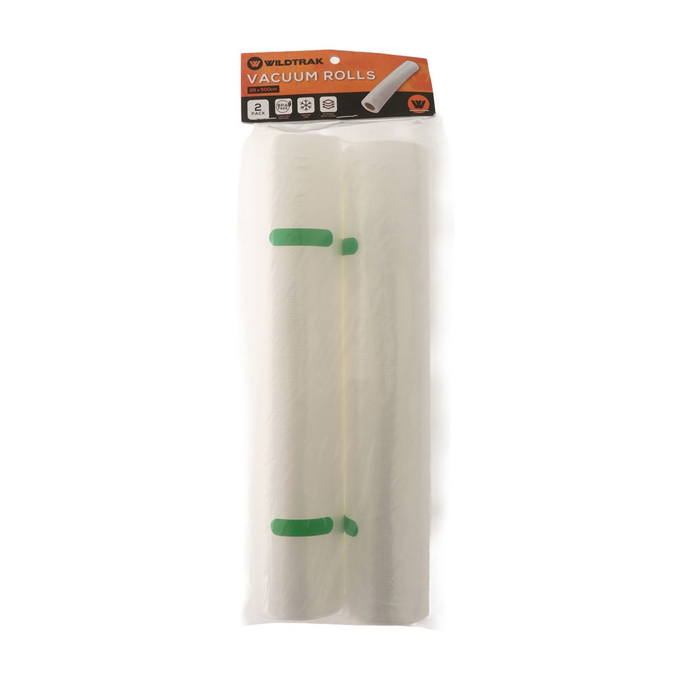 Wildtrak Vacuum Sealer Rolls Qty 2 - 28x500cm