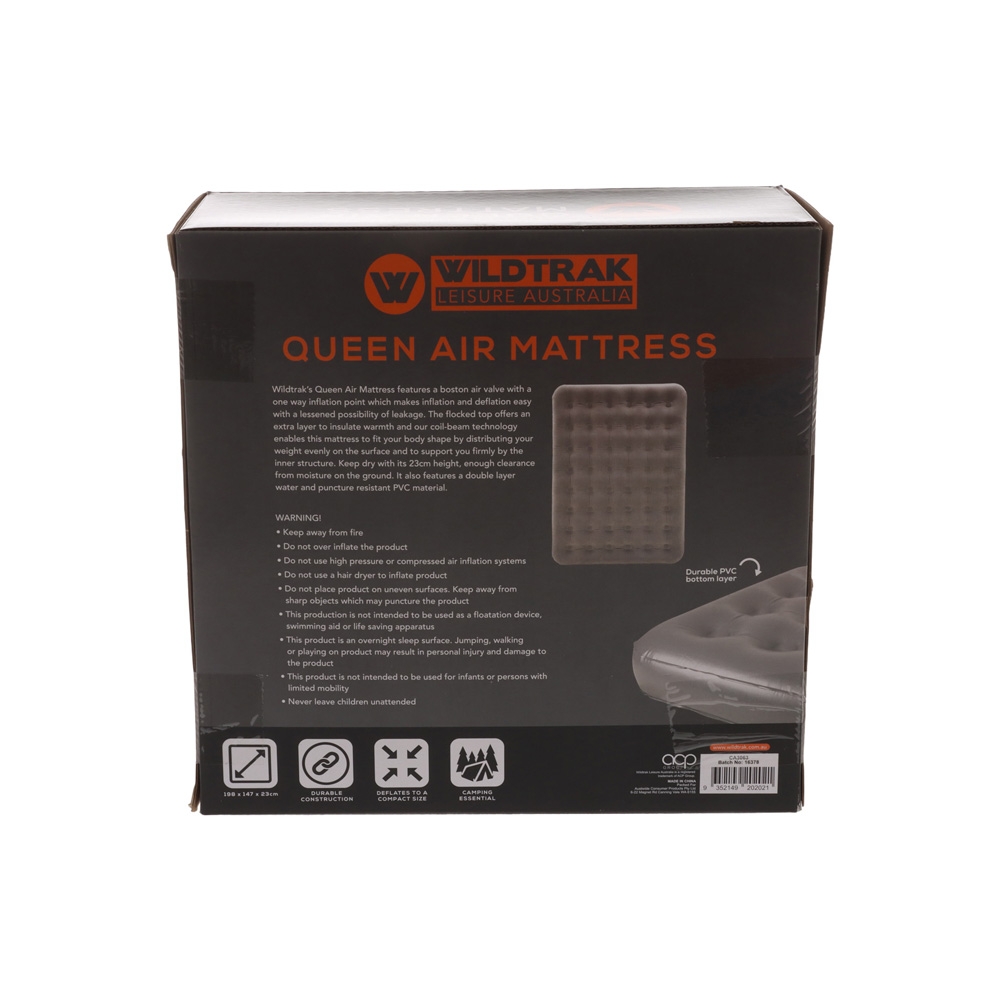 Wildtrak Coil-Beam Inflatable Queen Air Mattress 