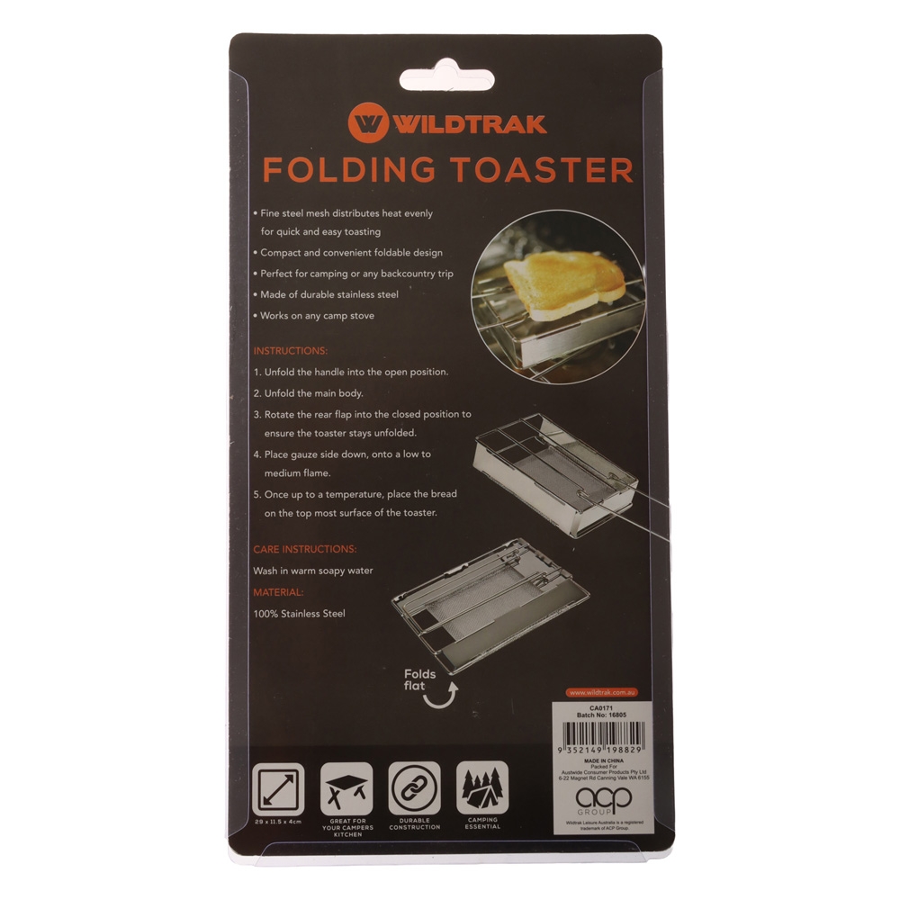 Wildtrak Stainless Steel Folding Gauze Toaster