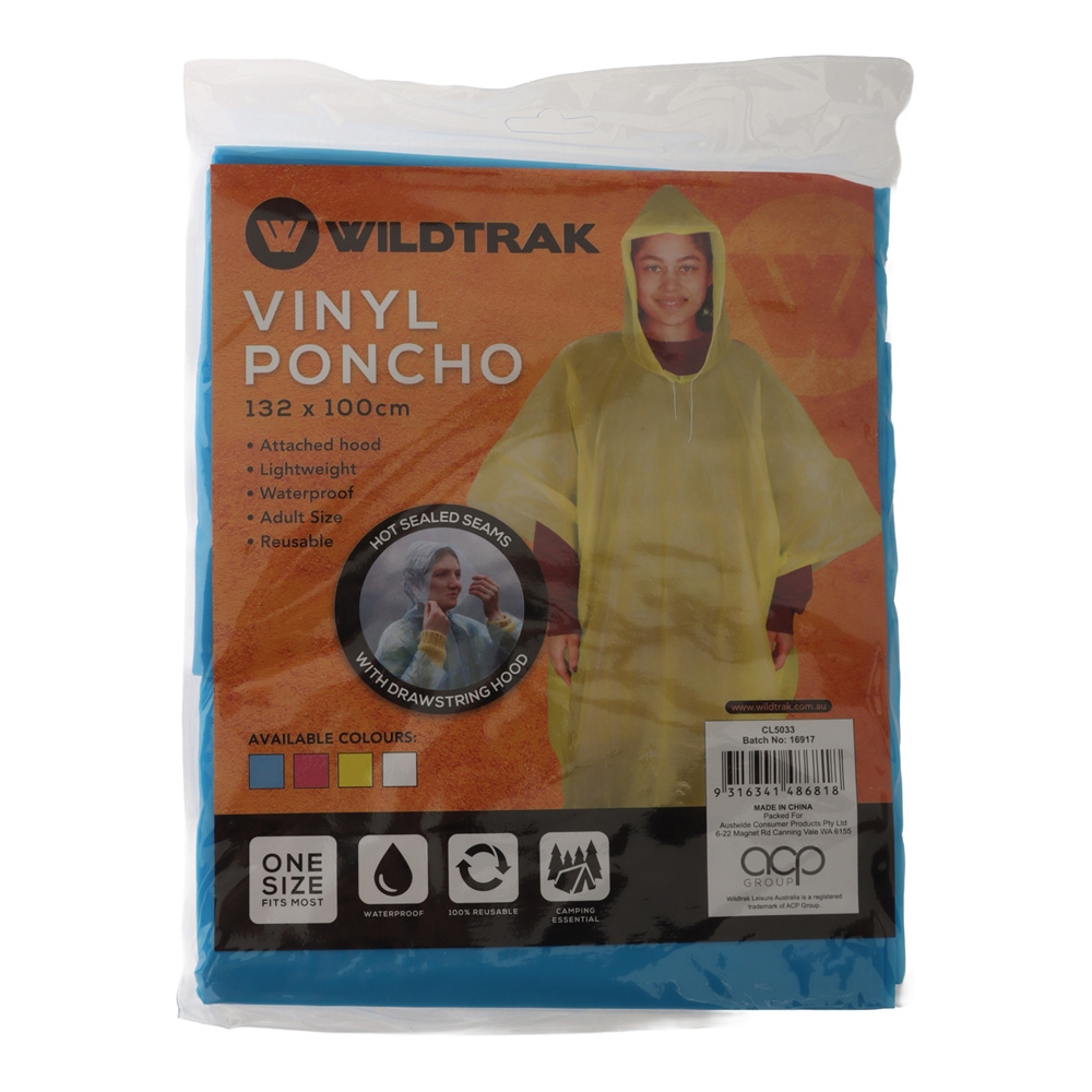 Wildtrak Emergency Waterproof Vinyl Poncho Child