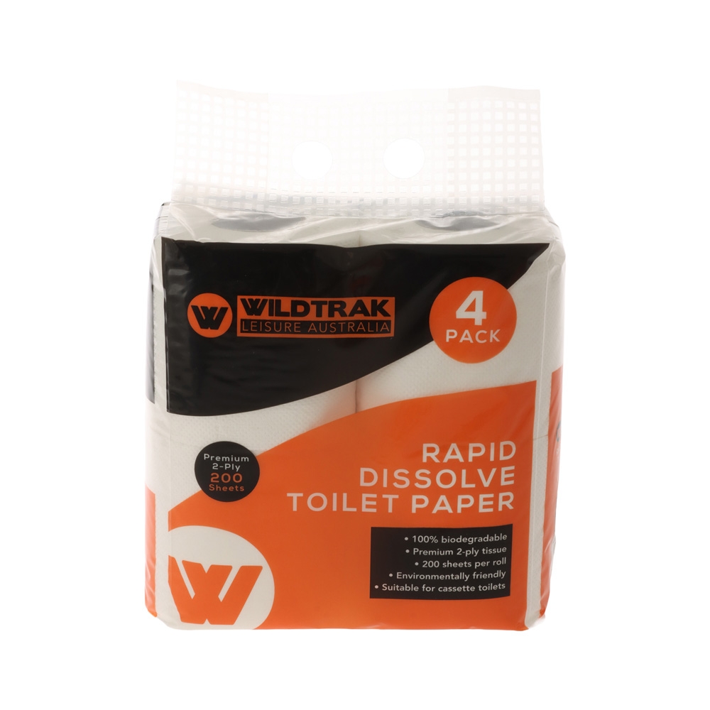 Wildtrak Rapid Dissolve 2-Ply Toilet Paper Qty 4