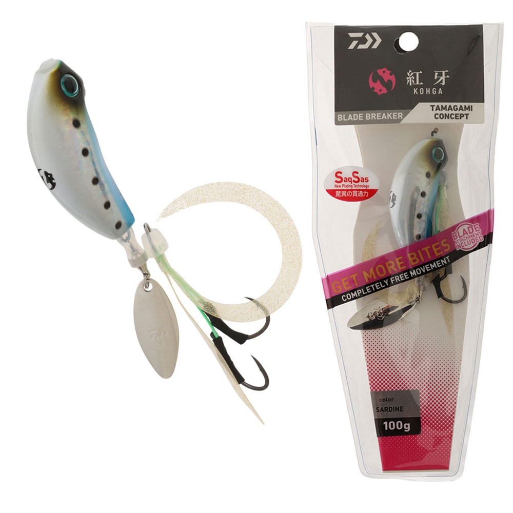 Daiwa Kohga Blade Breaker Slider Jig 100g Sardine