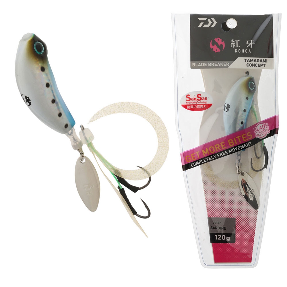 Daiwa Kohga Blade Breaker Slider Jig 120g Sardine