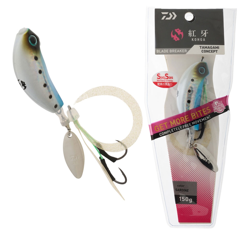 Daiwa Kohga Blade Breaker Slider Jig 150g Sardine