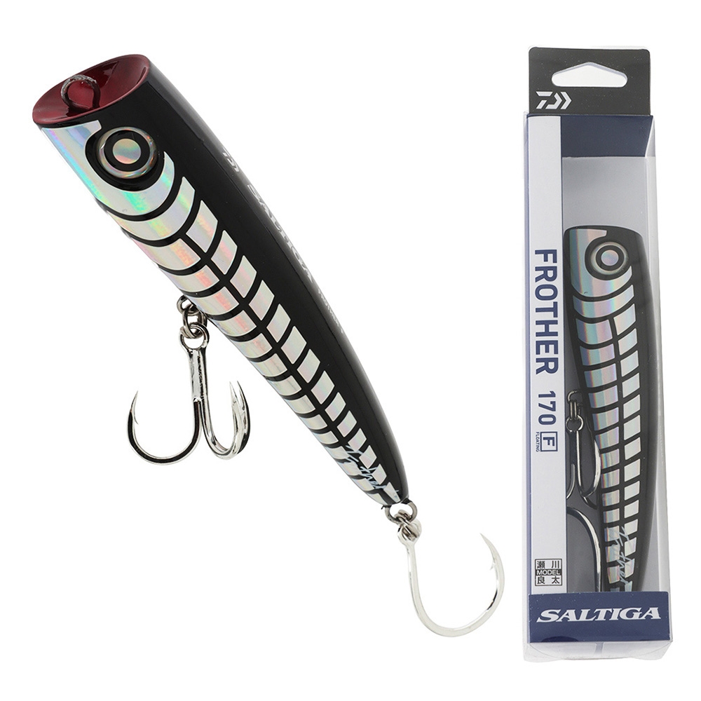 Daiwa Saltiga Frother Floating Popper Lure 170F Shadow Kira