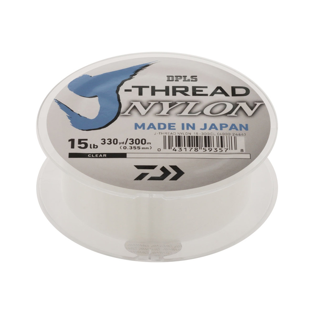 Daiwa J-Thread Nylon Monofilament Line 300m 15lb