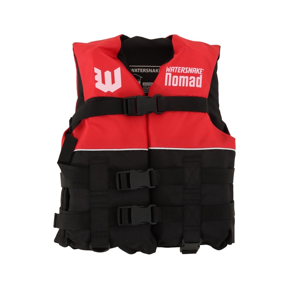 Watersnake Nomad Level 50 Kids PFD Life Vest Small 10-25kg Red