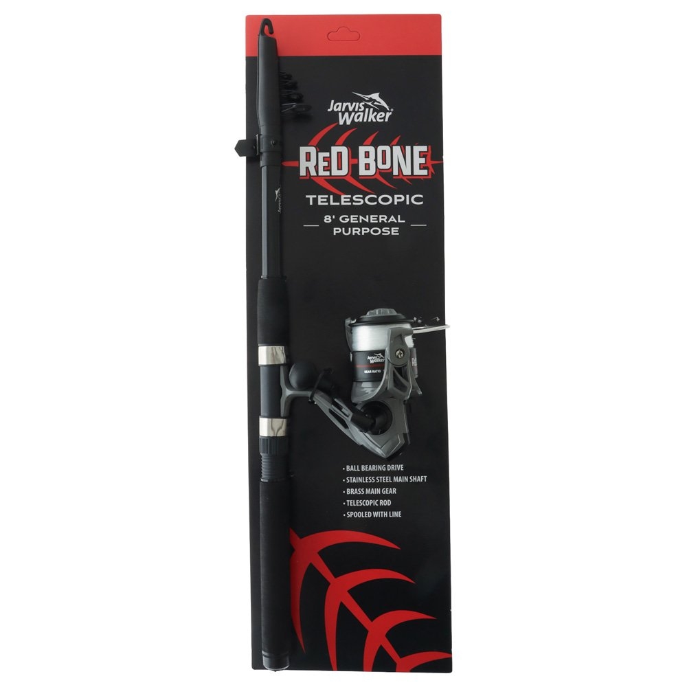 Jarvis Walker Red Bone RB4 6000 Telescopic Spin Combo 8ft 3-7kg