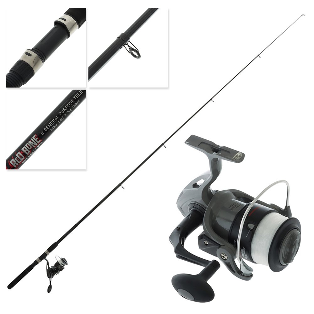 Jarvis Walker Red Bone RB4 6000 Telescopic Spin Combo 8ft 3-7kg