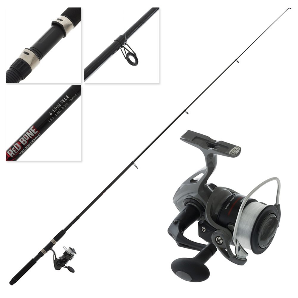 Jarvis Walker Red Bone RB4 3000 Telescopic Spin Combo 6ft 2-5kg