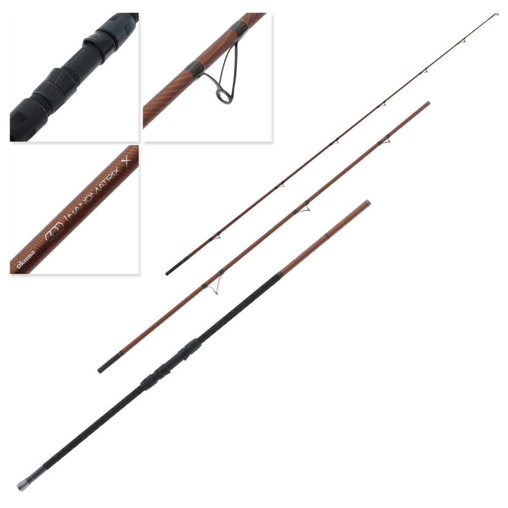 Okuma Nanomatrix X 1403 Mad Dog Surfcasting Rod 14ft 8-12kg 80-225g 3pc