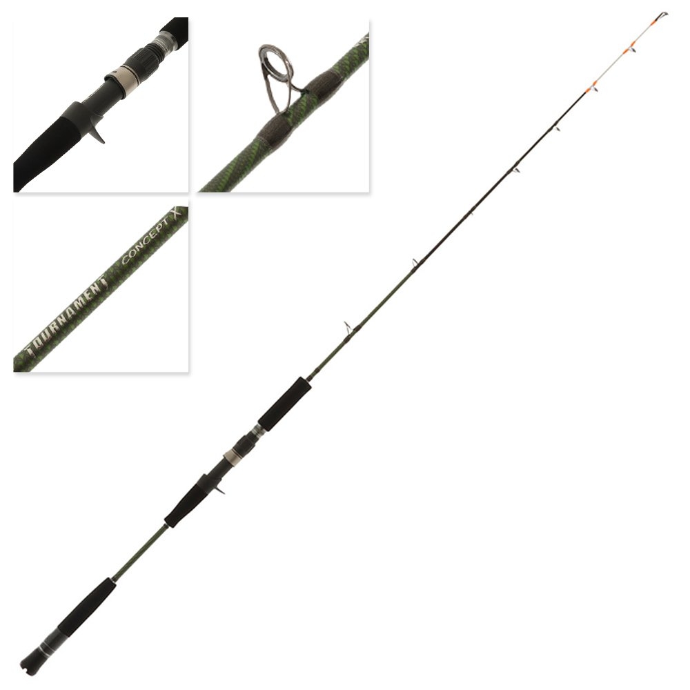 Okuma Tournament Concept X Spiral Wrap OH Light Jigging Rod 5ft 3in 100-250g 1pc