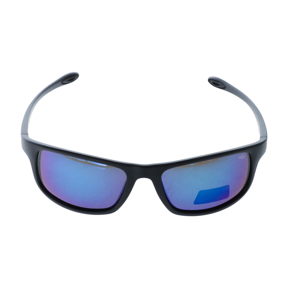 CDX Big Noggin Polarised Sunglasses Black Frame with Blue Revo Lens