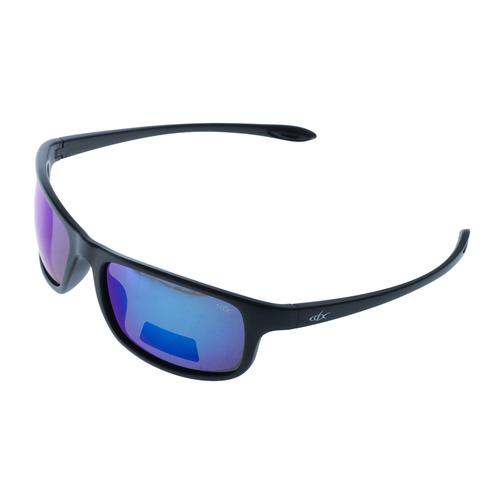 CDX Big Noggin Polarised Sunglasses Black Frame with Blue Revo Lens